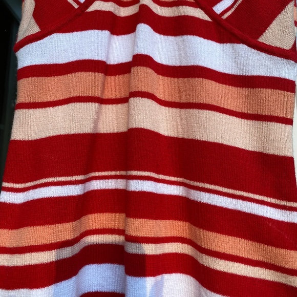 bebe cami cotton knit sweater stripe top Medium - Picture 6 of 12